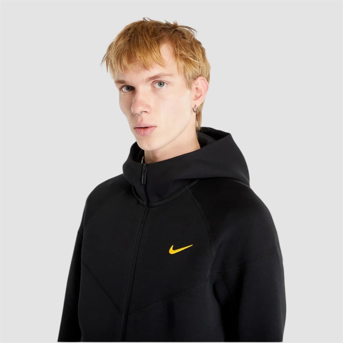 NIKE X NOCTA TECH FLEECE FULL ZIP HOODIE BLACK - Image 4